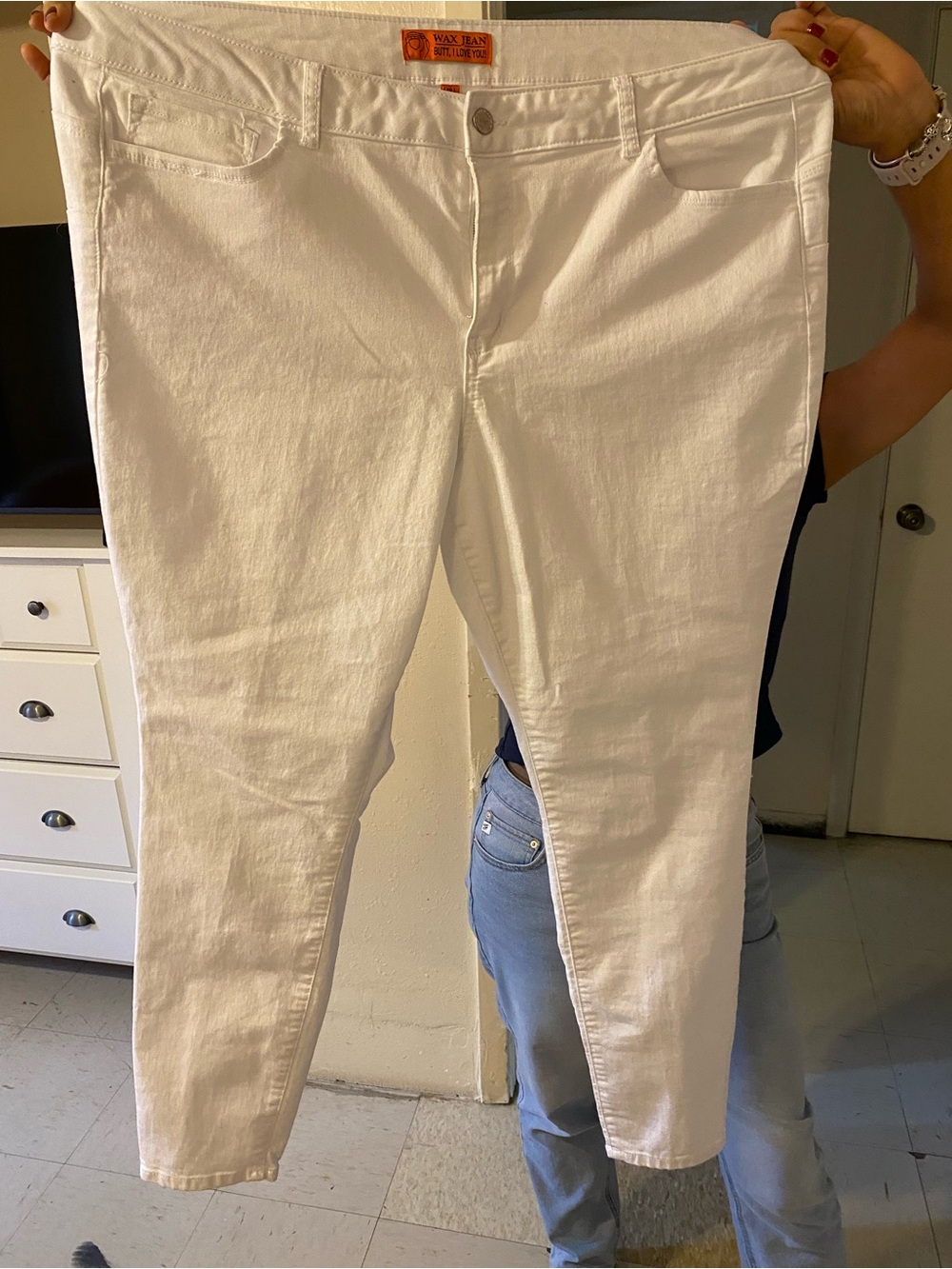 Wax Jean White Skinny Women’s Jeans